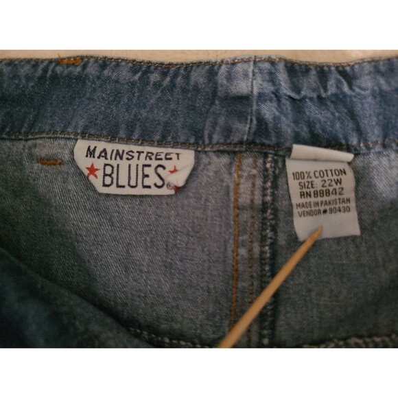 Vintage Mainstreet Blues Denim Maxi Long Denim Blue Skirt Womens Size 22W - Picture 6 of 7